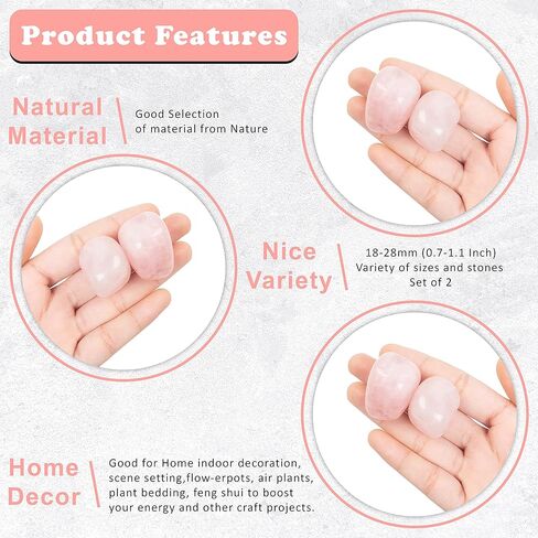 600+ Carats, 5 Pcs Black Tourmaline Polished Stones and Crystals, Tumbled Stones 20-25mm Real Healing Stones for Beginners Used as Crystal Meditation, Reiki, Thumb Stones Gift for Rock Collection in Kuwait