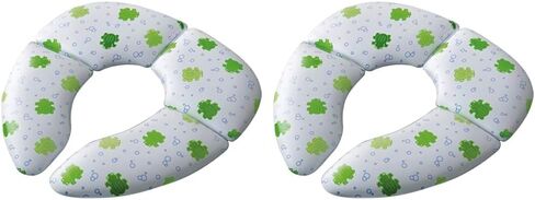 Mommys Helper Cushie Traveler Folding Padded Potty Seat with Carry Bag, White with Frog Design in Saudi Arabia