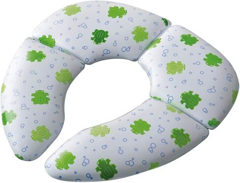 Mommys Helper Cushie Traveler Folding Padded Potty Seat with Carry Bag, White with Frog Design in Saudi Arabia