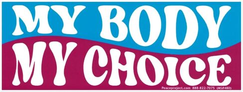 My Body My Choice Pro-Choice Freedom Small Magnetic Car Bumper Sticker Magnet Decal for Lockers Fridges Magnetic Surfaces 4.8-by-1.8 Inches (Magnetic Backing, Small) in Saudi Arabia