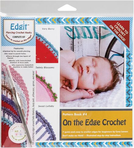Edgit Piercing Crochet Hook & Book Set-On The Edge Crochet in Saudi Arabia