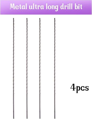 PENCK 3mm Drill Bit Straight Shank 300mm Length Twist Drill Bits High Speed Steel Extra Long Drill Bits Tool for Hardened Metal Plastic and Wood, 4pcs in Saudi Arabia