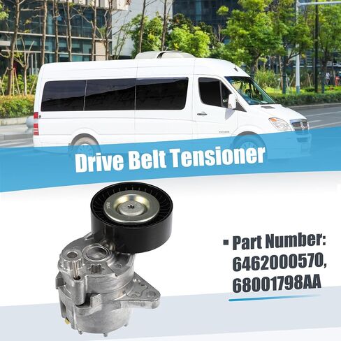 X AUTOHAUX Belt Tensioner Pulley Assembly for Dodge Sprinter 2500 3500 2003-2006 for Mercedes-Benz E320 2005-2006 Serpentine Tensioner 38415 5080243AA 6112000270 in Saudi Arabia