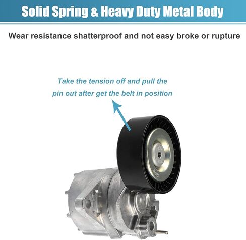 X AUTOHAUX Belt Tensioner Pulley Assembly for Dodge Sprinter 2500 3500 2003-2006 for Mercedes-Benz E320 2005-2006 Serpentine Tensioner 38415 5080243AA 6112000270 in Saudi Arabia