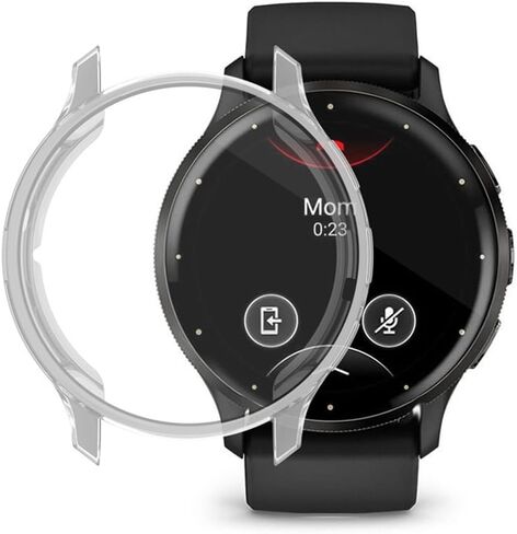 متوافق مع Garmin Venu 3S 41 مم /Garmin Venu 3 45 مم، جراب واقٍ مقاوم للماء ناعم ومطلي بمادة TPU وغطاء واقي شاشة مقاوم للخدش (45 مم، 6 عبوات) in Kuwait