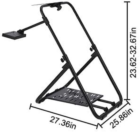 GAOMON Racing Wheel Stand, Steering Wheel Stand Foldable Height Adjustable Compatible with Logitech/Thrustmaster G25, G27, G29, T300RS, TXF458, T500RS, T3PA-PROF1, Racing Simulator Cockpit, Black in Saudi Arabia