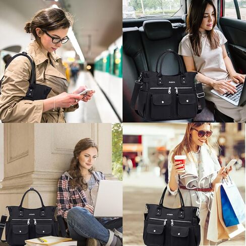 Artelaris Tote Bag for Women With Compartments,Waterproof Canvas Hobo Bag for Women,Fashion Crossbody Tote Purse for Work in Saudi Arabia