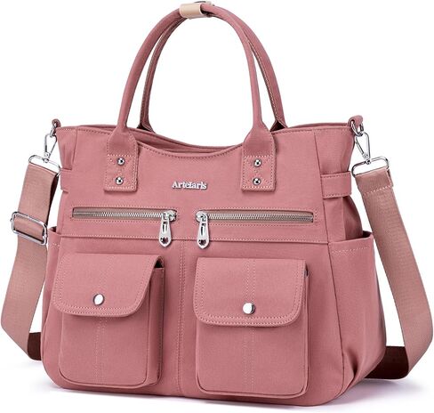 Artelaris Tote Bag for Women With Compartments,Waterproof Canvas Hobo Bag for Women,Fashion Crossbody Tote Purse for Work in Saudi Arabia