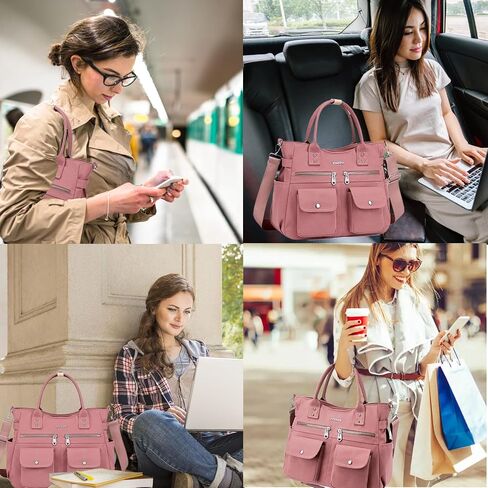 Artelaris Tote Bag for Women With Compartments,Waterproof Canvas Hobo Bag for Women,Fashion Crossbody Tote Purse for Work in Saudi Arabia
