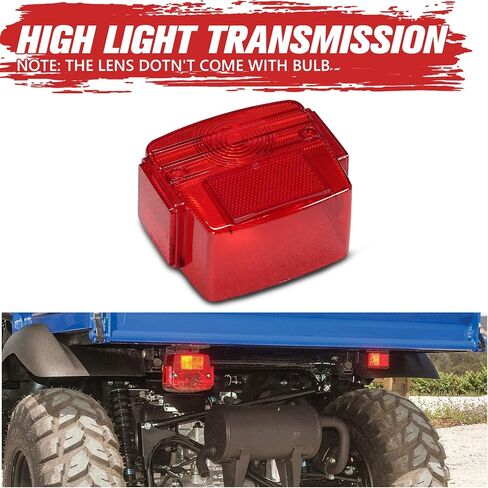 HAKA TOUGH Tail Light Housing Lens for Kawasaki Mule 1990-2020, Rear Brake Stop Lamp Cover Accessories, Replace OEM # 23026-1019, Red, 1PC in Saudi Arabia