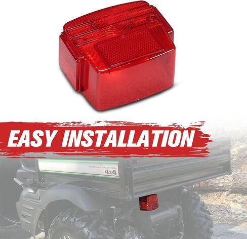HAKA TOUGH Tail Light Housing Lens for Kawasaki Mule 1990-2020, Rear Brake Stop Lamp Cover Accessories, Replace OEM # 23026-1019, Red, 1PC in Saudi Arabia