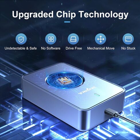 Undetectable Mouse Jiggler, Automatic Mouse Mover with Power Adapter & ON/Off Switch, Mouse Wiggler Mouse Shaker for Computer Laptop, Keep PC Active, Mechanical, No Software, Driver-Free, Ultra-Silent in Saudi Arabia