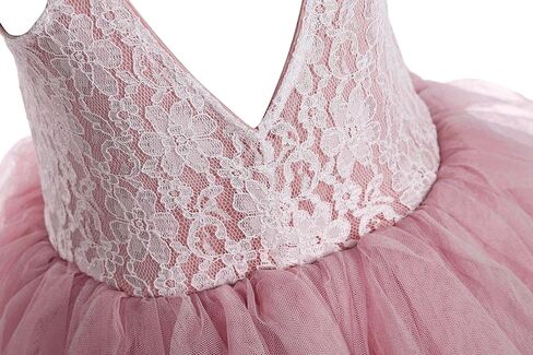 فستان فتاة الزهرة لحفلات الزفاف، فساتين حفلات من الدانتيل بطبقات من التول بطول كامل للفتيات in Kuwait