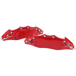 Brake Caliper Covers, 2Pcs Car Universal Disc Brake Caliper Fake Covers Left Right Accessories Refit (M)