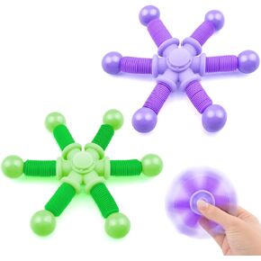 cevioce الألعاب الحسية للأطفال المصابين بالتوحد، تململ المغازل للبالغين والأطفال، 2PCS ألعاب ADHD السائبة للفتيات الأولاد، تهدئة ألعاب السفر للأطفال في سن المراهقة سن 3-12
