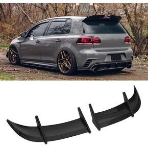 Rear Spoiler, AK Style Car Rear Trunk Spoiler, ABS Pressure Reduction Tail Spoiler Lid Wing Compatible with MK6 GTI/R - Line (Carbon Fiber Style), BANAPOY2OS59YVXRT-12