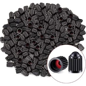 1000 Pcs Tire Valve Stem Caps Z-oneMart Plastic Black Tire Valve Caps for car Tires Universal Heavy-Duty Stem Covers for Car Leak Proof Stem Cover for SUV Truck Bike Bicycle Motorcycles Wheel