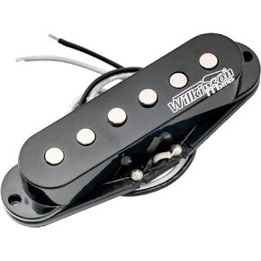 Wilkinson LOW GAUSS Vintage Tone Ceramic Single Coil Pickup for Strat Style Guitar Neck, Black