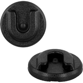 2pcs CB Radio Microphone Hanger, Round Microphone Mic Hanger Holder Mount with Adhesive Back CB Radio Microphone Mic Hanger Holder Mount Compatible with Alinco Anytone Bao-Feng