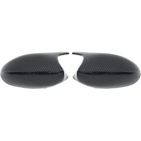 NewYall Pair of Carbon Fiber ABS Rear View Door Side Mirror Cover Cap for BMW 3 Series E90 E91 E92 E93 PRE-LCI Models 320i 323i 328i 335i 325Ci 330Ci 328xi 328xi 2005-2009 Left and Right Side