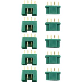 E-outstanding MPX 6-Pin Plug 5Pairs MPX Multiplex 6 Pin Connector Goldplated Pin 30Amp Male Female Sockets RC Aeromodelling Field Accessories