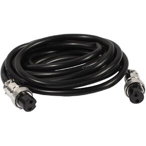 uxcell GX16 4 Pins Double Female Head Aviation Socket Connector Electrical Cable 2m