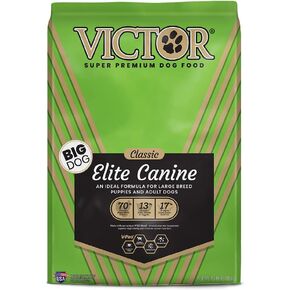 Victor Super Premium Dog Food – Elite Canine Dry Dog Food – 25% Protein, Gluten Free - for Large Breed Dogs & Puppies, 15lbs