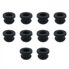 10PCS Black 8mm Rubber Grommets Wiring Gasket Hole Ruber Grommet Rubber Ring Sealing Grommet Oil Resistant Armature Rubber Grommets for Wiring Cable
