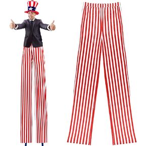 زي العم الرجالي ذو الدعائم، يوم الاستقلال، يوليو الرابع من الحفلات الوطنية، فستان فاخر للرجال (أحمر، 78 بوصة) in Kuwait