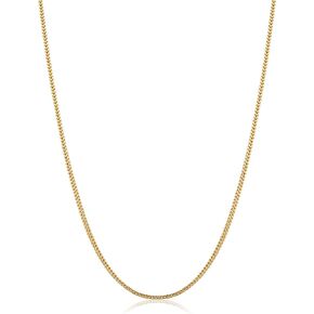 14k Yellow Gold 1.5 mm Franco Chain Necklace for Men and Women (18, 20, 22, 24, 26 or 30 inch)