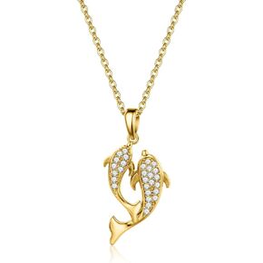 Butterfly Necklaces For Women Trendy 18k Gold Plated 17"+2" Extender Long O Chain Dainty Necklace With Cute Butterfly Pendent For Teen Girls, Charm Necklace Gifts For Women & Girls