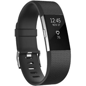 Soft TPU [SMALL] Silicone Replacement Sport Band, Bracelet, Wristbands Fitness Strap Compatible for Fitbit Charge 2 -Black