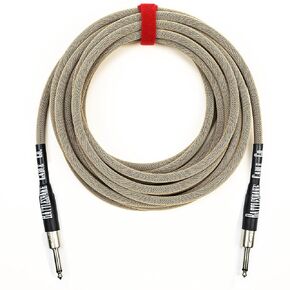 Rattlesnake Cable - 10 Foot Standard Black Guitar Instrument Cable Straight to Straight 1/4-Inch plugs