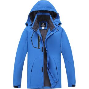 Men's Lightweight Rain Jacket with Hood, Waterproof Travel Jacket