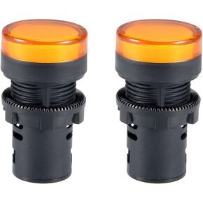 uxcell 2Pcs Blue Indicator Light AC/DC 110V, 22mm Panel Mount, for Electrical Control Panel, HVAC, DIY Projects in Saudi Arabia
