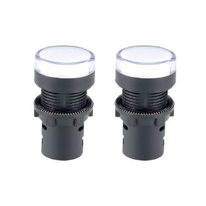 uxcell 2Pcs Blue Indicator Light AC/DC 110V, 22mm Panel Mount, for Electrical Control Panel, HVAC, DIY Projects