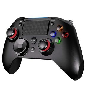 Wireless Game Controller Dual Vibration Game Joystick Controller for PS4/ Slim/ Pro, 1300mAh Rechargeable Battery Game Controller with Headset Jack/ 6-Axis Motion Sensor, Compatible with PS4 Console