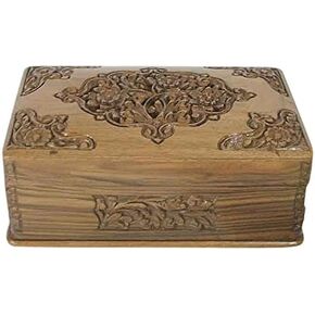 NOVICA Elephant Leisure Walnut Wood Jewelry Box