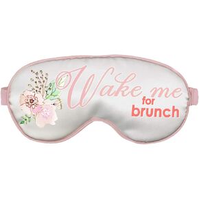 Bride Favor Sleep Mask - Rose Gold Glitter Glam Bride Floral White Sleep Mask - Bachelorette Party Supplies Favor Eye Mask(Floral GlmBrd RG) Wht