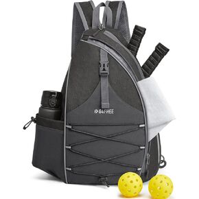 G4Free Pickleball Bag, Pickleball Backpack for Women & Men, Adjustable Sling Bag with Waterproof Pocket/Fence Hook