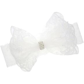 Lace Bow Headband Turban for Baby Girls Lace Beanie Cap Baby Lace Bowknot Hat JBC18