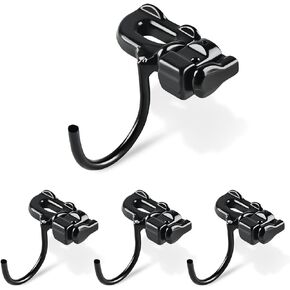 4-Pack L-Track J-Hook Tie Down Fitting (Working Load Limit of 1,631 Pounds), Heavy-Duty Bolt Down Anchor Points