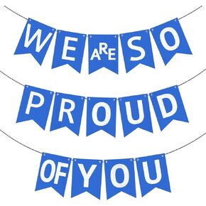 KatchOn, We are So Proud of You Banner - Huge, 10 Feet, No DIY | Congratulations Banner, Black and White Graduation Decorations Class of 2025 | Graduation Party Decorations | Karate Party Decorations