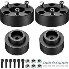 BDFHYK 2.5" Front and 1.5" Rear Leveling Lift Kits, Compatible with 2009-2023 Ram 1500 2WD/4WD, 6061-T6 Aluminum Billet Strut Spacers Leveling Kit for Dodge Ram 1500
