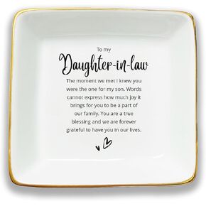 Daughter In Law Gift, Ring Dish, Jewelry Dish, Present For Daughter In Law, Daughter In Law Birthday Gift, Bonus Daughter Gift, Future Daughter Gift From Mother In Law