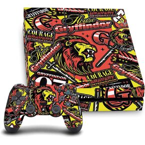Head Case Designs Officially Licensed Harry Potter Castle Graphics Vinyl Sticker Gaming Skin Decal Cover Compatible with Sony PlayStation 4 PS4 Console and DualShock 4 Controller Bundle