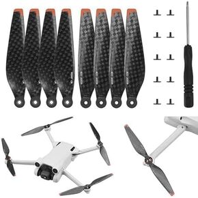 8PCS Carbon Fiber Propeller for DJI Mini 4 Pro/Mini 3 Pro Drone Small Low Noise Drone Propellers Accessories in Saudi Arabia