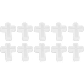 10 Pieces Resin Mold Cross Silicone Mold Mold for DIY Chocolate Cake Pudding Ice Cream