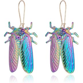 Colorful Cicada Earrings Insect Earrings Women's Eye Catching Earrings in Kuwait