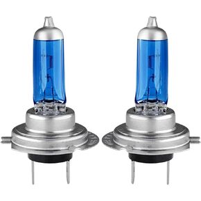 H7 Halogen Headlight Bulbs, 12V 100W Super Bright High Beam Low Beam Headlight Replacement, Car Fog Light Bulbs for Most Cars SUVs and Trucks(Pack of 2)